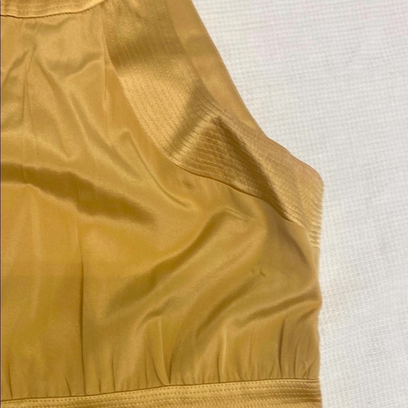 Bebe Gold Halter Neck Wrap Sheath Mini Dress with gorgeous details - Picture 10 of 16